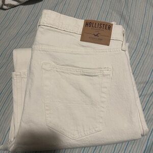 Hollister Baggy Cream colored Jeans 34x32